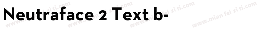 Neutraface 2 Text b字体转换